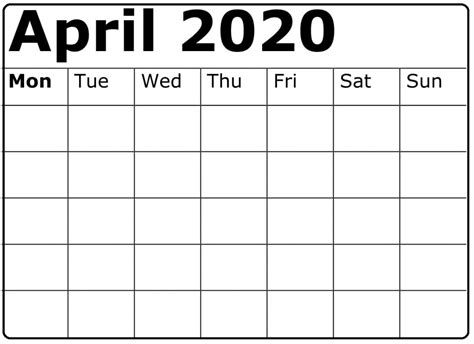 blank april  calendar note work shedule betacalenderu