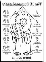 Commandments Commandment Activity Emojis Maze sketch template