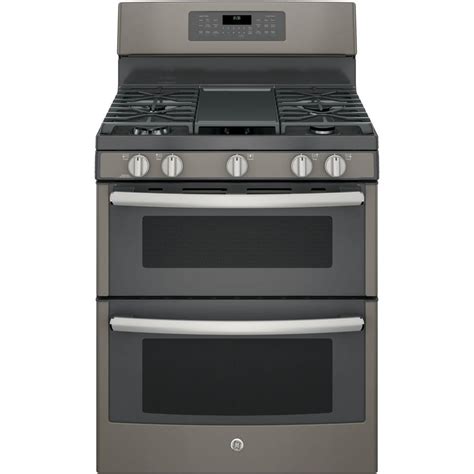 ge  cu ft double oven gas range   cleaning  convection