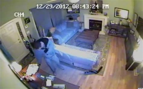home security camera catches robbers   act video huffpost