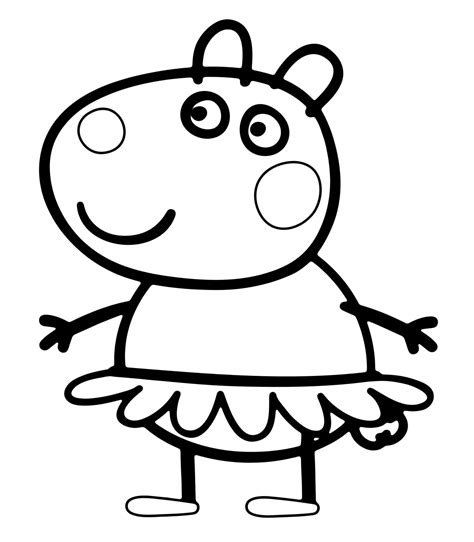 desenho da peppa pig  colorir  carnaval escola educacao