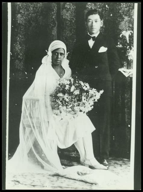 Asian And Black Couples — A Photo Of A Japanese Man Marrying A Black
