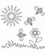 Sunny Colouring sketch template