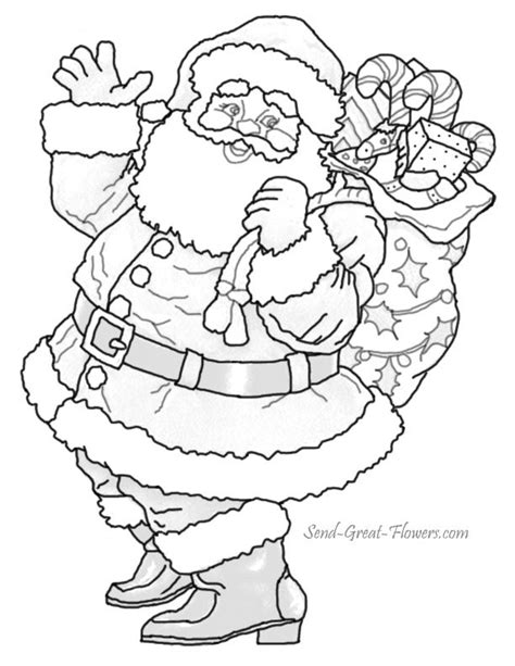 father christmas coloring pages coloring home