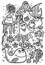 Mewarnai Binatang Laut Marins Ayo Mewarna Marin Berikut Cepat Wonder sketch template