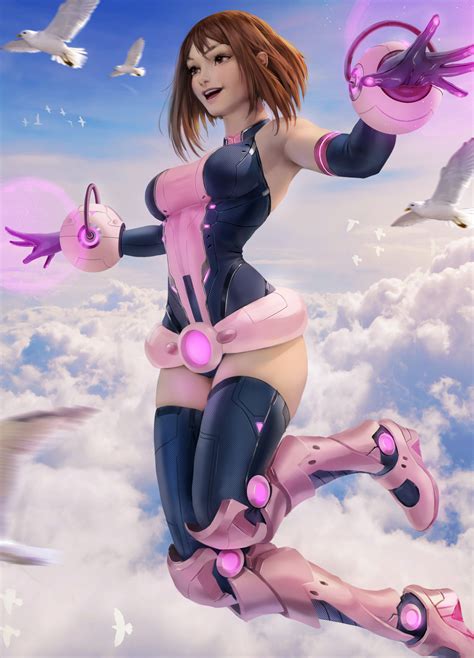 Wallpaper Zarory Anime Girls Boku No Hero Academia Uraraka Ochako