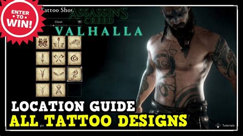 Assassins Creed Valhalla All Tattoo Designs Ac Valhalla Character