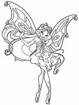 Coloring Pages Winx Fairy Club Printable Realisticcoloringpages sketch template