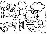 Kitty Hello Coloring Friends Pages Color Print Colouring Hellokids sketch template