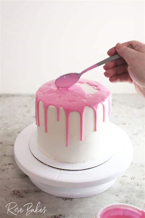canned frosting drip cake 06 rose bakes