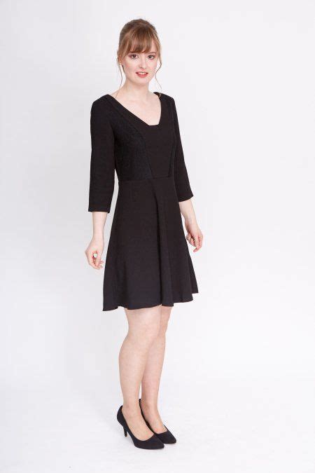 nina dress mydresscode  black dress jurken voor werk cocktail jurk