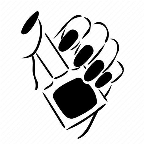 beauty fingernail hand manicure nail nail polish saloon icon
