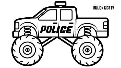 coloring page  printable monster truck monster truck coloring