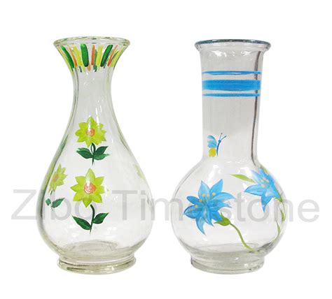 China Hand Painted Glass Vase Tm253d China Glass Vase