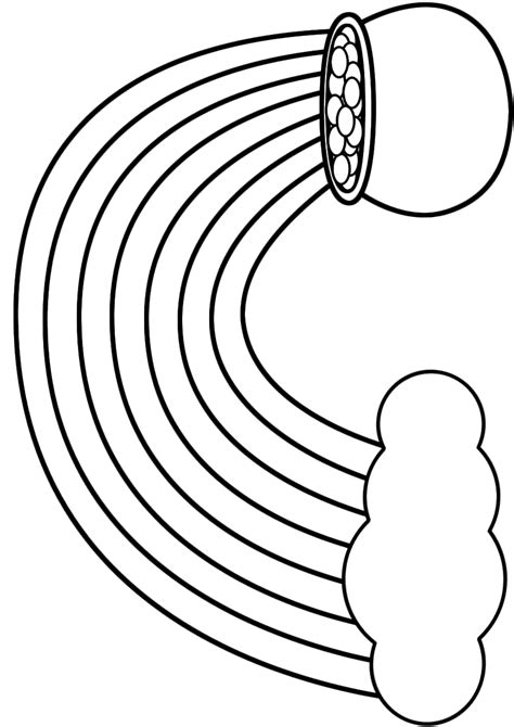 rainbow coloring page    clipartmag
