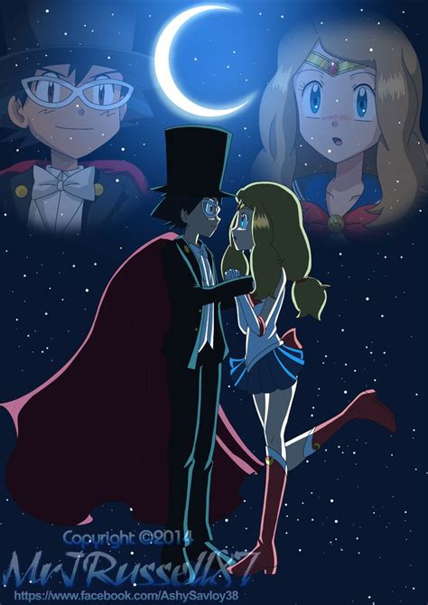 Ash And Serena As Tuxedo Mask And Sailor Moon