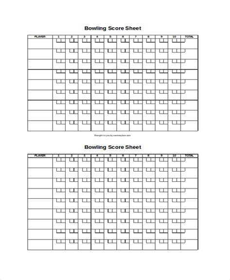 score sheet templates words sheet templates