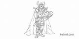Heimdall Norse Ks2 Gods Viking Mythical Guardian sketch template