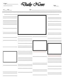 newspaper template