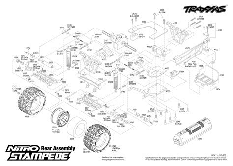 nitro stampede  rear assembly traxxas