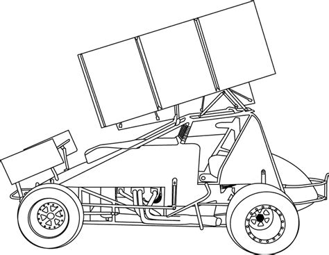 sprint car coloring page clip art library