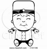 Hotel Boy Clipart Bellhop Sitting Coloring Cartoon Thoman Cory Outlined Vector Waving Worker Friendly 2021 sketch template