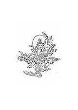 Budda Budista Ruota Dharma Buda sketch template