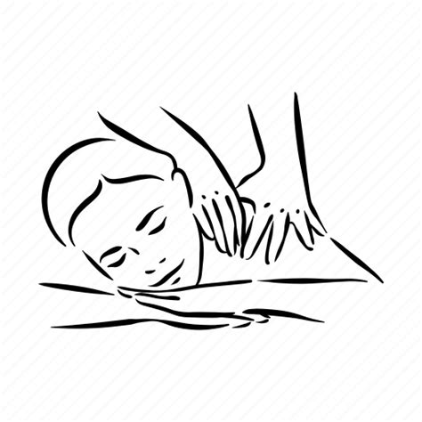body hand health massage medical relax spa icon download on