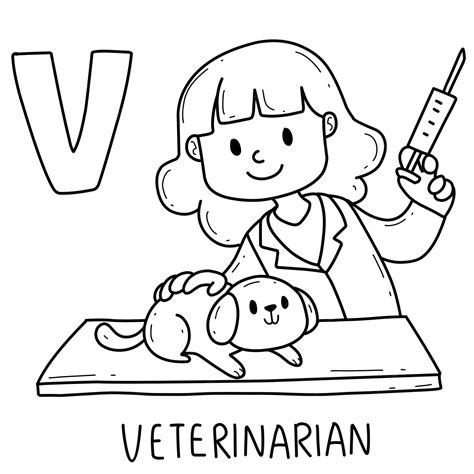 veterinary coloring pages