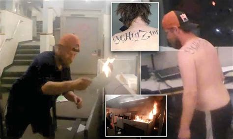 Portland Arsonist Who Set ‘fire To Police Hq’ Identified By Jail Tattoos