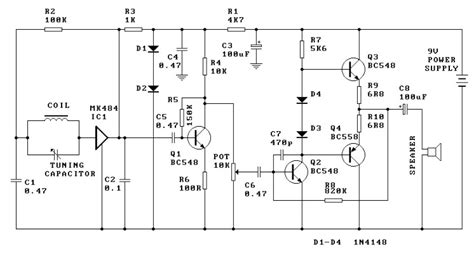 simple  radio schematic diagram