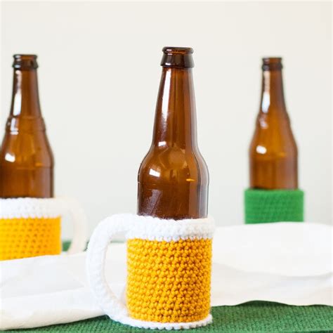 beer mug beer cozy crochet pattern printable  etsy