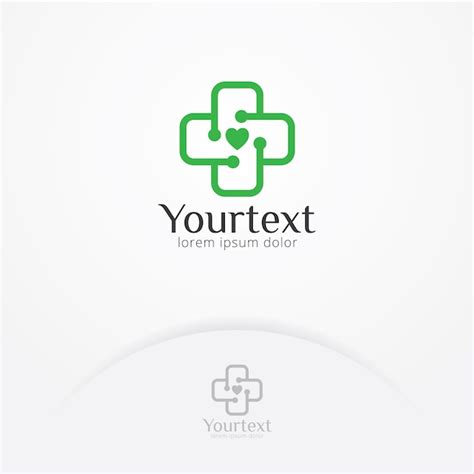 medical  treatment logo template premium vector
