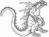Godzilla Coloring Pages Print Printable Kids Color Character sketch template