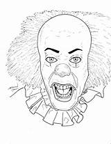 Coloring Pages Clown Evil Icarly Creepy Clowns Adults Color Getcolorings Getdrawings Drawing Printable sketch template