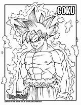 Goku Instinct Ultra Dragon Ball Draw Drawing Coloring Tutorial Too Drawittoo sketch template