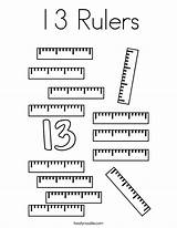 Coloring Rulers 13 Number Ruler Twistynoodle Color Twisty Noodle Pages Preschool Numbers Kids Print Built California Usa Visit sketch template