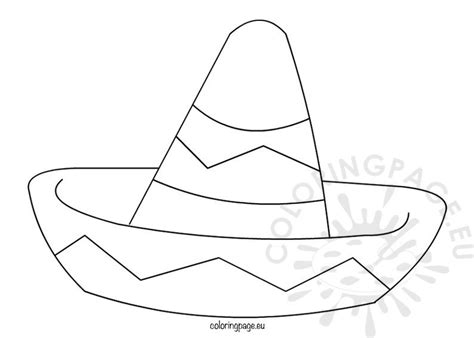 sombrero coloring sheet coloring pages