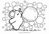 Bubbles Coloring Blowing Pages Getcolorings Printable Color sketch template