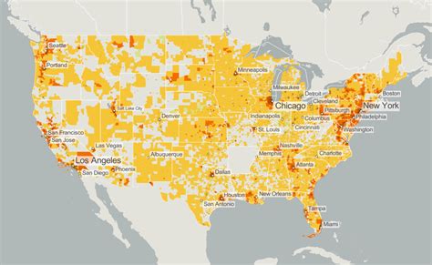 national broadband map shows  connected  community  flowingdata