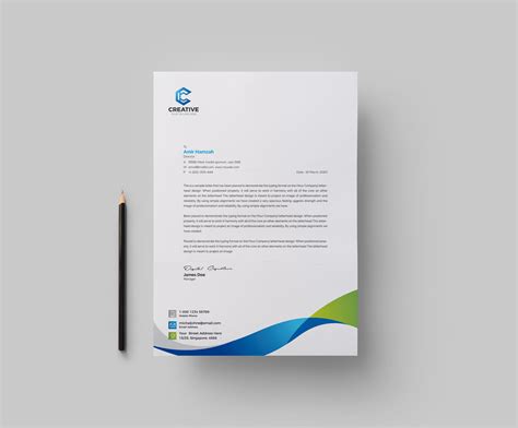 creative corporate letterhead design template  template catalog