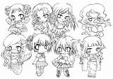 Coloring Chibi Pages Anime Cute Girls Print Kids Manga Printable Character Girl Little Collection Color Cat Groups Getcolorings Deviantart Getdrawings sketch template