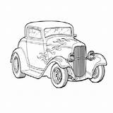 Rod Coloring Hot Pages Lowrider Car Drawings Cars Drawing Street Line Print Truck Book Kids Colouring Adult Rider Color Sketch sketch template