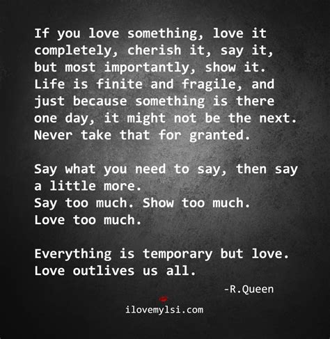 Everything Is Temporary But Love I Love My Lsi