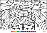 Colorear Zahlen Regenbogen Einhorn Supercoloring sketch template