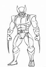 Wolverine Logan Pintar Colorpages Hulk Coloringfolder sketch template