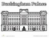 Palace Buckingham Coloring London Worksheet Pages Worksheets Abbey Choose Board Color England sketch template