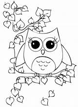 Owl Coloring Pages Printable Cute Unicorn Girls Sheets Animal Printablecolouringpages Owls Fr sketch template