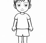 Boy Drawing Cartoon Little Coloring Girl Pages Boys Outline Girls Printable Getdrawings Child Kids Anatomy Clipart Face Kid Draw Body sketch template