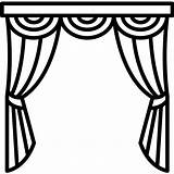 Curtains sketch template